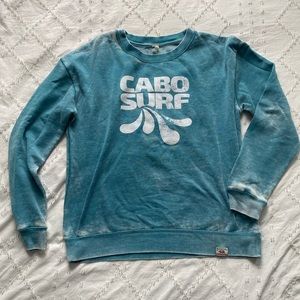 BLUE BEACHY CABO SURF CREWNECK